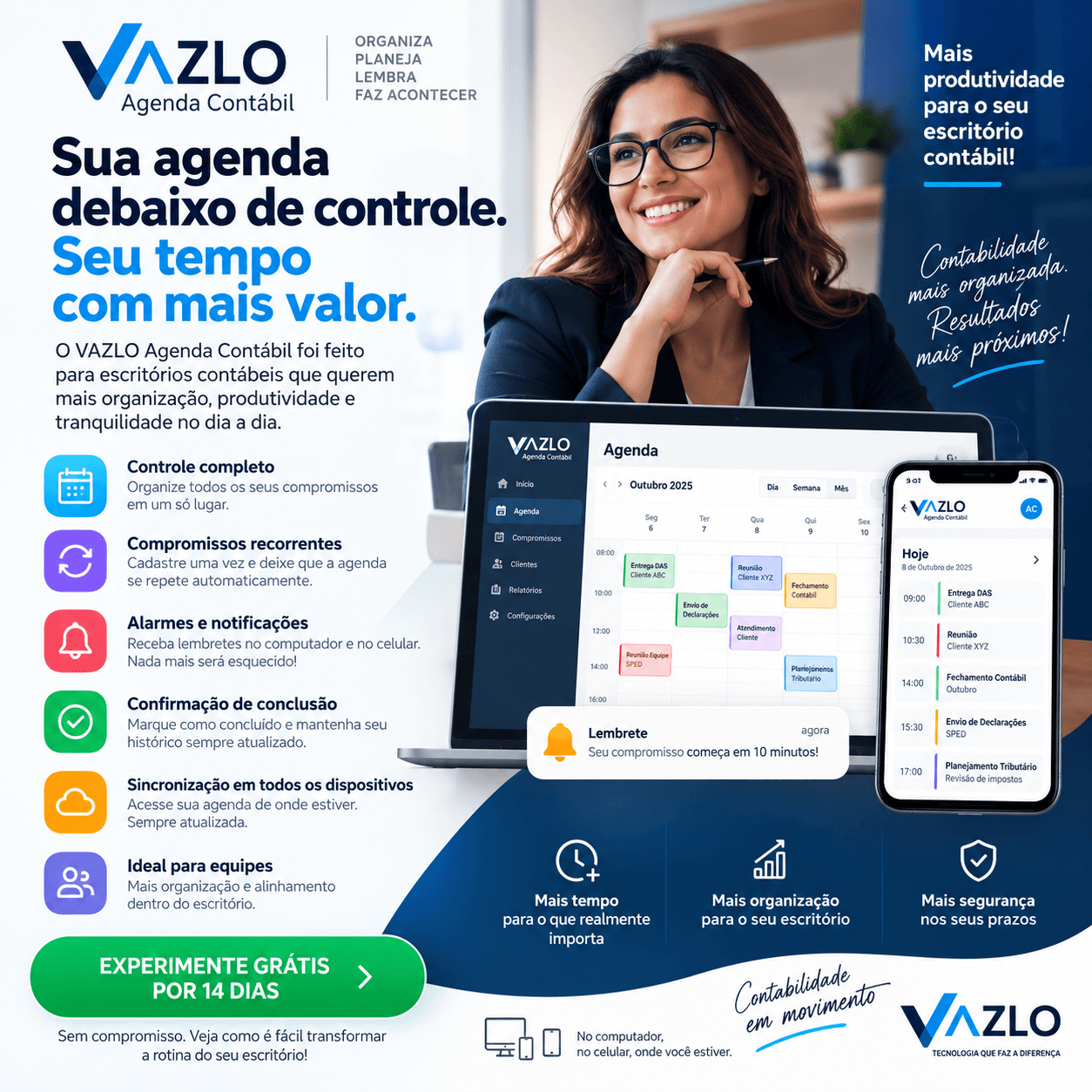 Agenda Contábil — material visual